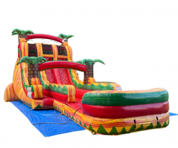 20' Tropical Inferno Dual Lane water slide